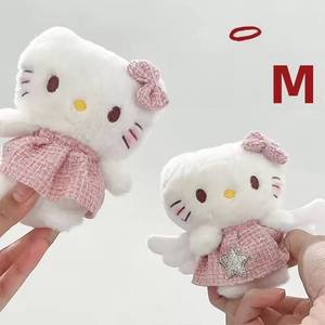 Pendentif en peluche Hello Kitty pour sacs de filles, petite poupée mignonne avec rembourrage en coton PP, porte-clés en peluche Hello Kitty, cadeau - Product Image 1