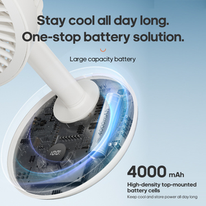2026 hot sale5.5-inch desktop <b>swivel</b> fan Desk Fan with Brushless Motor Rechargeable Battery 4000mAh five Wind Speed - Product Image 4