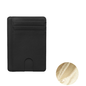Hombre monederos ultrafino Mini <span class=keywords><strong>banco</strong></span> de negocios tarjetero cartera Simple negro Anti Rfid bloqueo tarjetas cubierta bolsa - Product Image 2