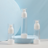 Nuevo estilo Refull White & Transparent Airless Pump Bottle para cosméticos