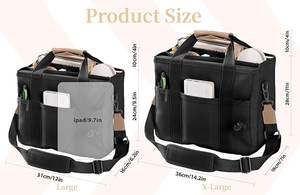 Bolsa de Hombro Grande de Algodón Acolchado, Ligera, Blanca, Personalizable, Tipo Tote para Viaje - Product Image 3