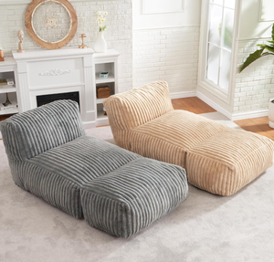 大型ビーンバッグラウンジャーチェア大型ビーンバッグチェアビーンバッグソファメモリーフォーム付きリビングルーム用人気商品 - Product Image 6