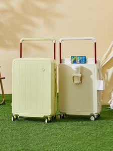 Valise élégante, nouvelle arrivée, design minimaliste, haute esthétique, avec mot de passe, poignée <span class=keywords><strong>télescopique</strong></span> large, design bicolore pour jeunes adultes - Product Image 1