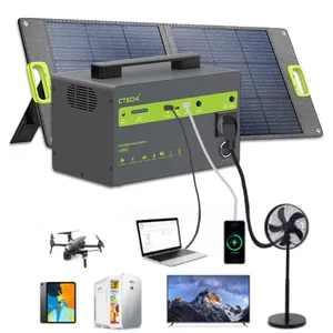 Groothandelsprijs 300W Outdoor Camping Solar Generator Lifepo4 Batterij Camping Outdoor Generator Draagbare Krachtcentrale