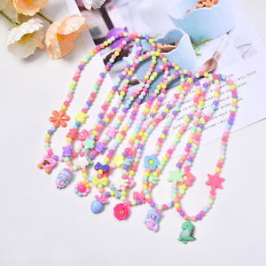 Bracciale collana principessa per bambini ciondolo personalità per bambina primo accessorio per bambina graziosa collana con perline a vento - Product Image 1