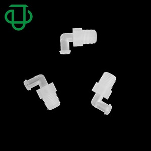 Conector en ángulo Luer de plástico PP con rosca 1/8-27NPT para fluidos corrosivos, uso médico e industrial - Product Image 1