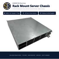 Fabrication sur mesure de tôlerie de précision pour châssis de serveur 2U, boîtier de stockage de données, pièces de tôlerie de précision