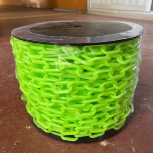 Chaîne en <span class=keywords><strong>plastique</strong></span> multicolore directe d’usine de 6mm pour la chaîne en <span class=keywords><strong>plastique</strong></span> de Barricade de sécurité de Barricade de traf - Product Image 3