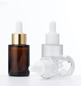 <b>30ml</b> 1oz Cosmetic Skin Care Essential Oil Serum Facial Cleanser Dropper Glass <b>Bottle</b> Screen Printed Luxury Eco-friendly Flat - Product Image 3