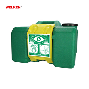 Estación de Lavado de Ojos de Emergencia Portátil Verde de 35L, No Conductiva, de Polipropileno, para Primeros Auxilios - Product Image 4