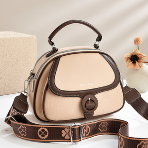 Sac bandoulière élégant bicolore pour femme, petit sac à l'épaule pour tenues quotidiennes, sacs tendance été 2025 - Product Image 3