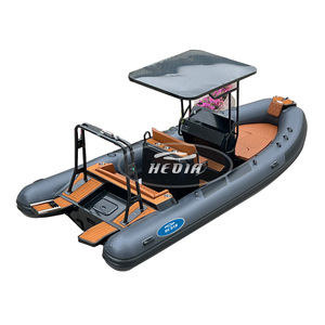 Bote de Lujo Inflable de 600 cm <span class=keywords><strong>con</strong></span> Casco Semirrígido de 20 pies, Consola Central y <span class=keywords><strong>Motor</strong></span> - Product Image 2