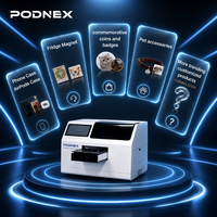 Impresora Digital Automática de Inyección de Tinta UV CMYK PodNEX A3 DX7, Todo en Uno, Rollo a Rollo, 2400 DPI, 70 cm, A4, para Carcasas de Plástico para Teléfonos/AirPods