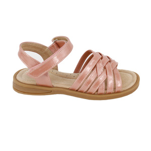 Sandalo estivo con cinturino incrociato in pelle con fibbia piatta cinturino con punta aperta <span class=keywords><strong>sandali</strong></span> romani <span class=keywords><strong>sandali</strong></span> per <span class=keywords><strong>bambina</strong></span> per bambini - Product Image 2