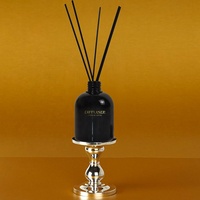Ensemble cadeau diffuseur de parfum noir de luxe personnalisé de 200 ml, flacon en verre vide avec bouchons
