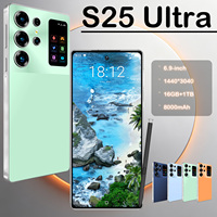 Smartphone Android 5G S25ultra Modèle 2026 avec triple appareil photo 108MP et stylet pour fabricants de téléphonie mobile en gros