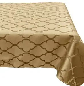 Modern Luxury Gold Print Nonwoven <b>Tablecloth</b> Waterproof Dining Fabric for Home Wedding Party Table Setting - Product Image 1