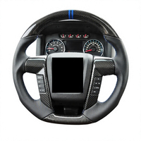 Volant personnalisé en fibre de carbone véritable pour Ford F-150 Raptor 2009 2010 2011 2012 2013 2014 SVT Off Road Truck Upgrade