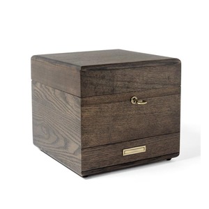 Premium Ash Wooden Stash Box-Caja de cigarros Hermética Lavable Latón <span class=keywords><strong>Doob</strong></span> tubo Amoladora Tarro de vidrio Cenicero de hormigón Encendedor - Product Image 5