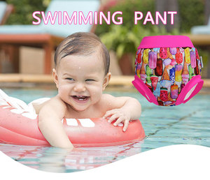Alta calidad muestra gratis nueva moda colorido lavable impermeable bebé nadador reutilizable tela natación pañal alta calidad niños - Product Image 6