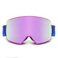 Équipement de ski en plein air, lunettes avec verres HD en PC, masques anti-buée, personnalisation en masse en usine, logo