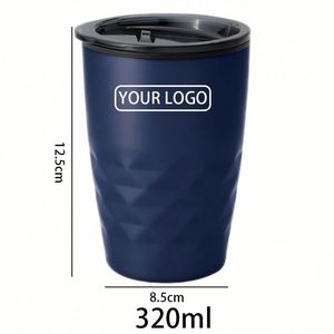Personalised Office Home 11oz 320ml Stainless Steel <b>Coffee</b> Mug Custom logo Vacuum Double Wall Travel Gift Tumbler with Lid - Product Image 3