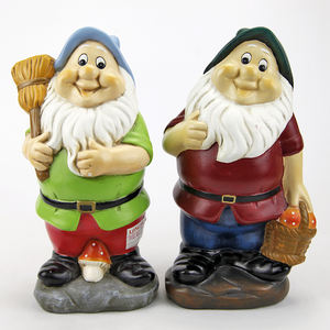 Gnomo in <span class=keywords><strong>Ceramica</strong></span> dei 7 Nani 10 1/4 Pollici Decorazione Casa/Giardino/Pianura/Salvadanaio - Product Image 3