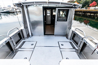Bateau de pêche catamaran à double coque en aluminium entièrement soudé Kinocean CB-270 de 27 pieds (8,25 m) pour la navigation océanique