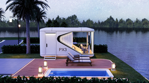 Le modèle PX3, la capsule spatiale en acier la plus vendue, est facile à assembler pour <span class=keywords><strong>les</strong></span> hôtels familiaux. - Product Image 3