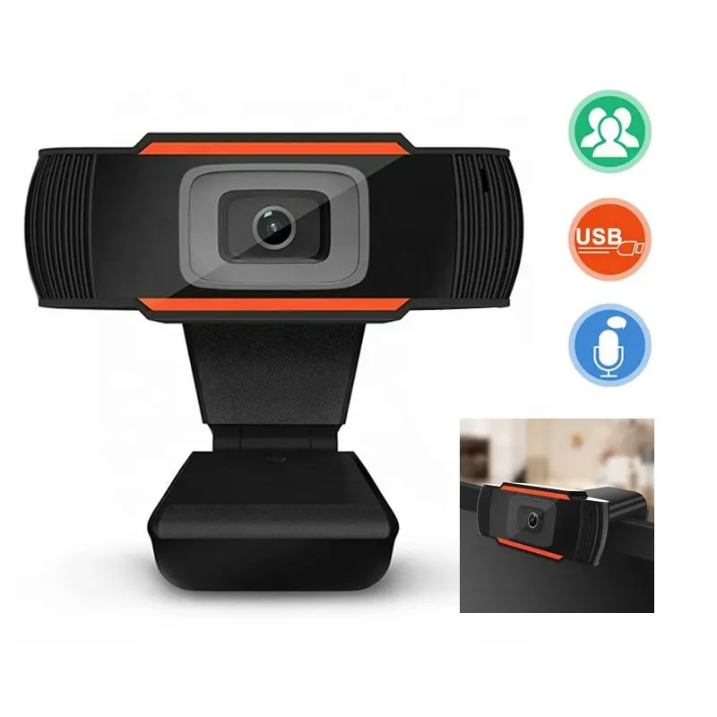 USB WebCam 480P 720P 1080P 2 Million Pixels HDMIcrophone Rotatable Bracket Computer Camera for Computer PC Laptop