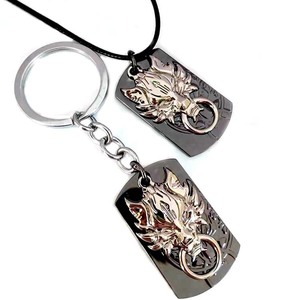 Collar de Anime <span class=keywords><strong>Final</strong></span> <span class=keywords><strong>Fantasy</strong></span> de 2 Piezas, Joyería con Colgante de Metal - Product Image 1