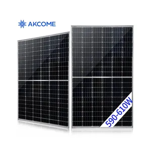 Akcome 태양 전지 패널 태양 광 패널 모듈 400 와트 단면 540w 590w 중국에서 제조