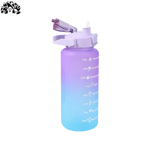 Bán Buôn Công Suất Lớn 2L/1L Thời Gian Đánh Dấu Tập Thể Dục Thể Thao Dưới Nước Chai Rơm Cầm Tay Cup Vành Đai Di Động Chai Nước - Product Image 2