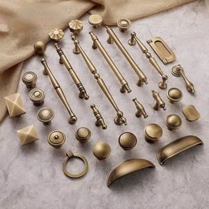 Offre Spéciale poignées en laiton massif poignée de porte d'armoire antique bouton boutons de tiroir - Product Image 2