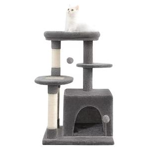 Nouveau tour de chat à quatre étages jouet sisal couvert <span class=keywords><strong>colonne</strong></span> à gratter support d'escalade écologique chaton activité JINXIN arbre à chat - Product Image 2