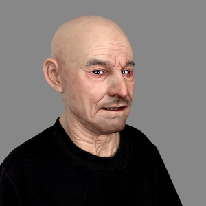 Ультрареалистичная силиконовая маска на все лицо с текстурой человеческой кожи для ролевых игр и макияжа (маска для старика) - Product Image 4