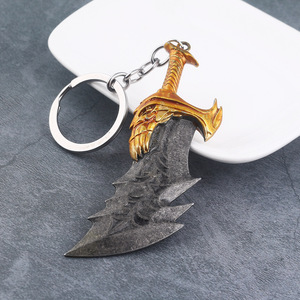 Llavero <span class=keywords><strong>God</strong></span> <span class=keywords><strong>of</strong></span> <span class=keywords><strong>War</strong></span> con Hacha de Kratos, Llavero Leviatán, Llavero con Espadas de la Caosa, Colgante, Accesorios, Llavero para Coche - Product Image 4
