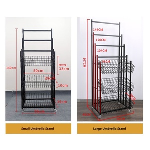 Guangdong China Quality <strong>Cross</strong>-border Yixun Y2-02 Iron Customized Design Umbrella <strong>Display</strong> <strong>Rack</strong> Convenience Store Commercial Use - Product Image 2