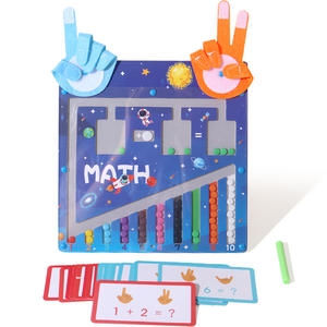 Jeu de société éducatif Montessori en bois pour enfants, <span class=keywords><strong>labyrinthe</strong></span> magnétique pour le comptage et le dessin, jouet d'apprentissage pour enfants - Product Image 5