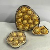 Bonbons en forme de boule de chocolat avec logo personnalisé en gros |   Chocolat au lait solide halal en vrac pour cadeau de la Saint-Valentin |   Marque privée OEM