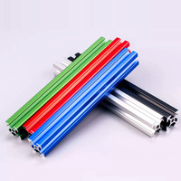 Profilé en aluminium 8040 8080 à rainure en T de 8 mm, profilé en aluminium 40x40 anodisé clair pour système de charpente industrielle