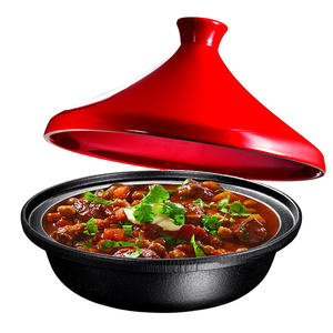 Bright Houseware Vente en gros d'ustensiles de cuisine Casserole antiadhésive Tagine Pot <span class=keywords><strong>Tajine</strong></span> <span class=keywords><strong>marocain</strong></span> Cuisine en fonte avec couvercle 2L - Product Image 5