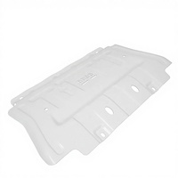 SEMRISE OEM Plaque de protection inférieure de voiture tout-terrain 4x4 en aluminium blanc et acier inoxydable avec logo personnalisé, modèle de protection du moteur