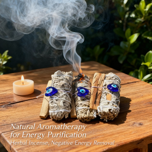 Palo Santo ไม้สีขาวสำหรับทำสมาธิทำมือด้วยเสน่ห์แห่งดวงตาชั่วร้าย - Product Image 6