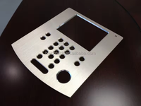 Façade tactile intelligente noire, grise et blanche en alliage d'aluminium usiné CNC pour systèmes audio
