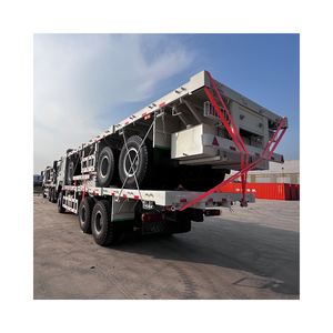 <span class=keywords><strong>Remolque</strong></span> de <span class=keywords><strong>Plataforma</strong></span> de <span class=keywords><strong>2</strong></span> <span class=keywords><strong>Ejes</strong></span> y 40 Pies, Capacidad de 30 Toneladas, para Transporte, en Oferta - Product Image 4