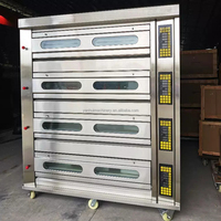 Four à Sole Industriel Commercial Gaz et Électrique, 4 Niveaux 16 Plaques, pour Boulangerie et Pâtisserie