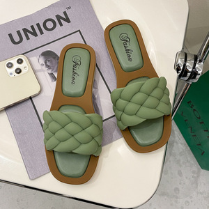 Nouvelles sandales plates tissées tendance pour femme, style décontracté, pour la plage, taille unique, collection 2024 - Product Image 3