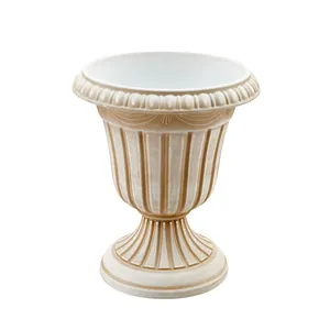 Vaso da fiori LUDU vasi in plastica per interni/esterni fioriera classica tradizionale in plastica per urna