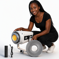 Lampe LED portable bicolore en métal pour photographe professionnel avec CRI élevé, lampe d'enregistrement vidéo 300W